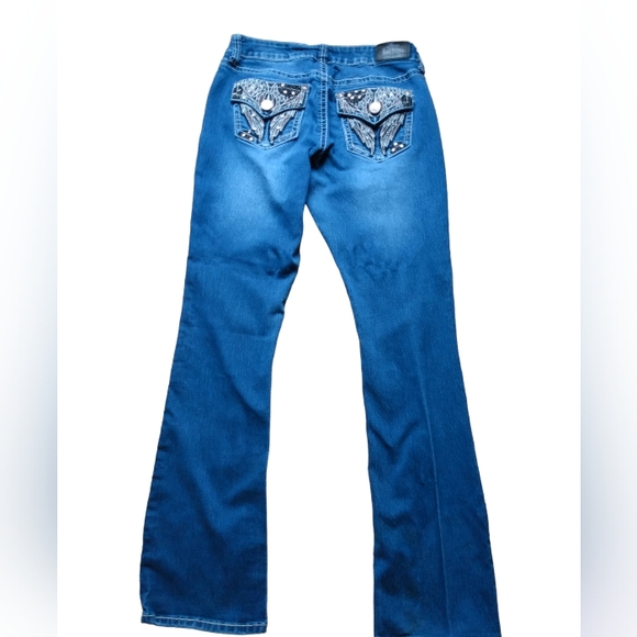 Love Indigo Denim - Boot cut dark wash blue jeans size 4